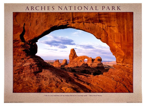 Turret Arch through North Window Poster