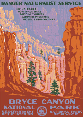 Bryce National Park WPA Poster
