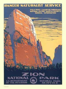 Zion National Park WPA Poster