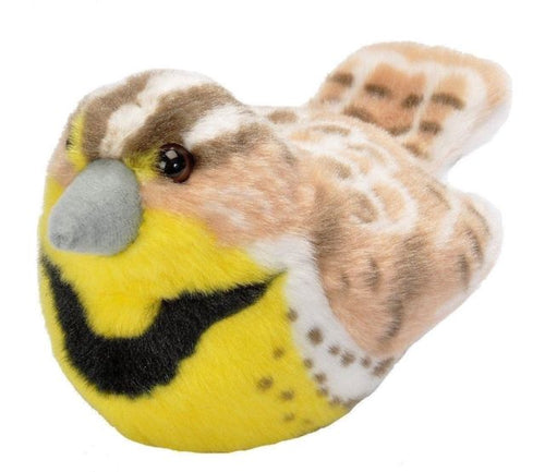 Western Meadowlark plush with real bird call