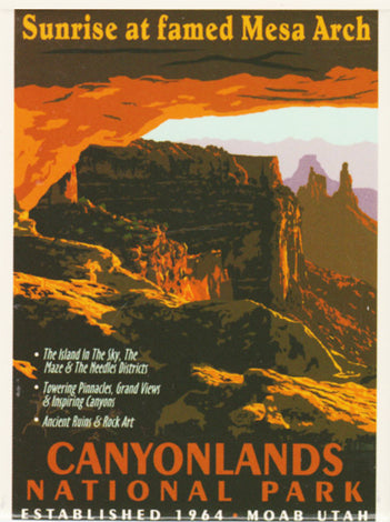 Canyonlands Retro Magnet