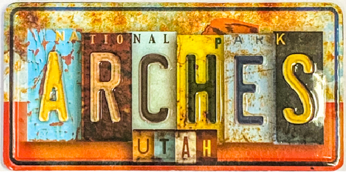 Arches License Plate Magnet