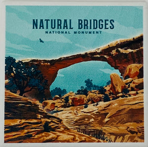 Natural Bridges Coaster  Litho