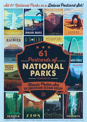 63 Postcards of National Parks