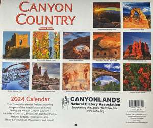 2024 Canyon Country Wall Calendar