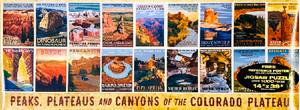 Peaks,Plateaus and Canyons of the Colorado Plateau Retro Ranger Puzzle