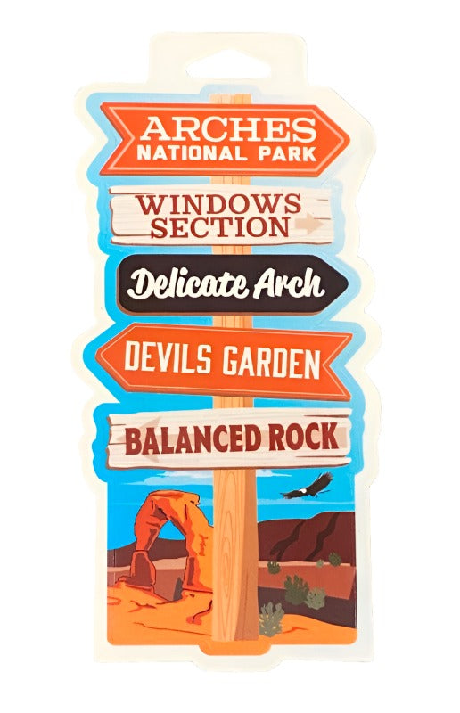 Arches Sign Post Sticker – Canyonlands Natural History Association