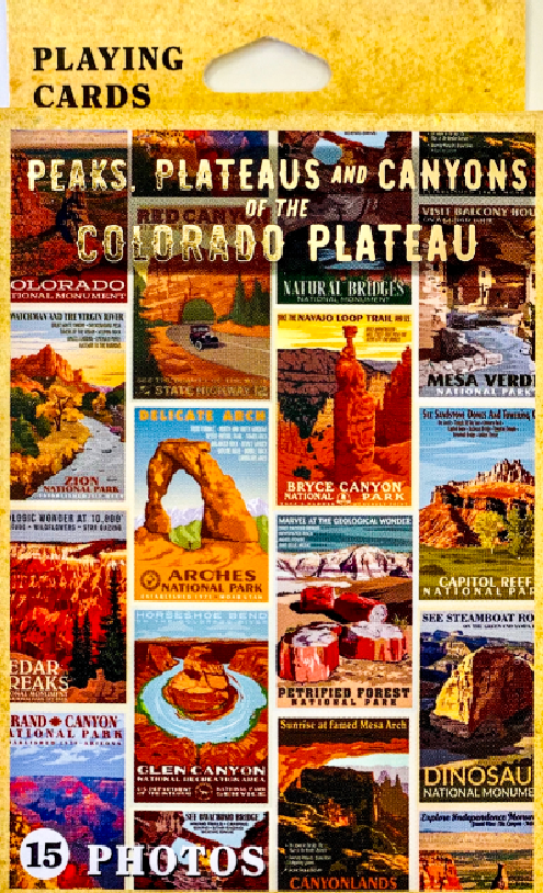 Peaks,Plateaus and Canyons Playing Cards