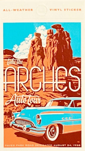 Arches Auto Tour Sticker