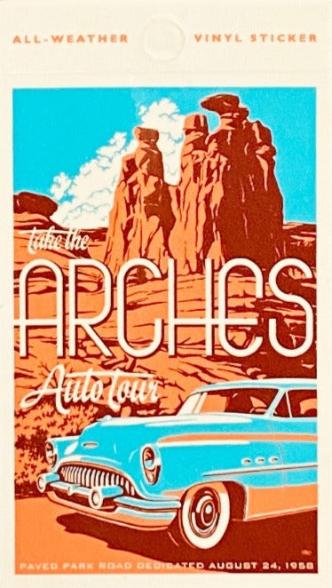 Arches Auto Tour Sticker