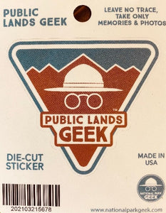 Public Lands Geek Sticker