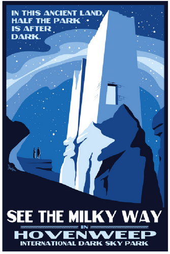 Hovenweep Night Sky Poster