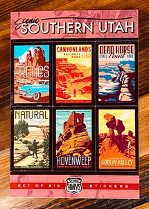 Scenic Southern Utah Sticker Set