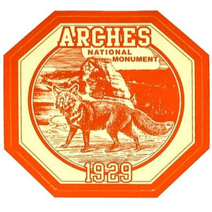 Arches Historic Park Sticker 1929