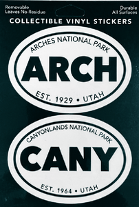 Sticker Set Arches/Canyonlands