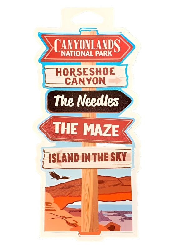 Canyonlands Sign Post Sticker