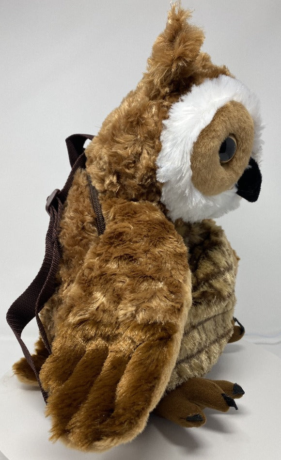 Plush Owl Backpack