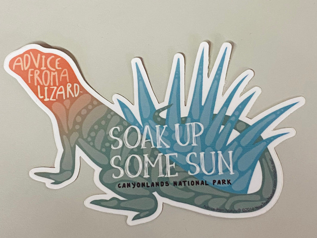 Advice From A Lizard Sticker